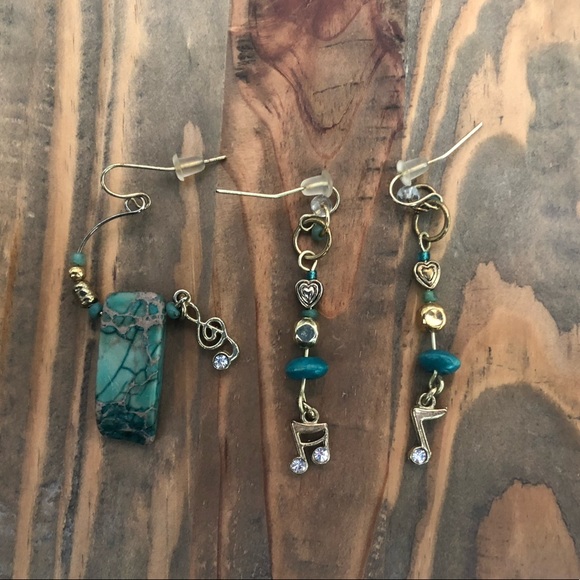 Mix and Match Music Note Earrings - Picture 2 of 3